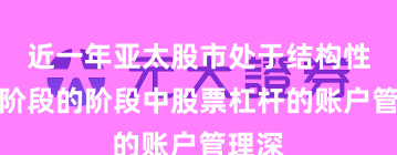 近一年亚太股市处于结构性行情阶段的阶段中股票杠杆的账户管理深